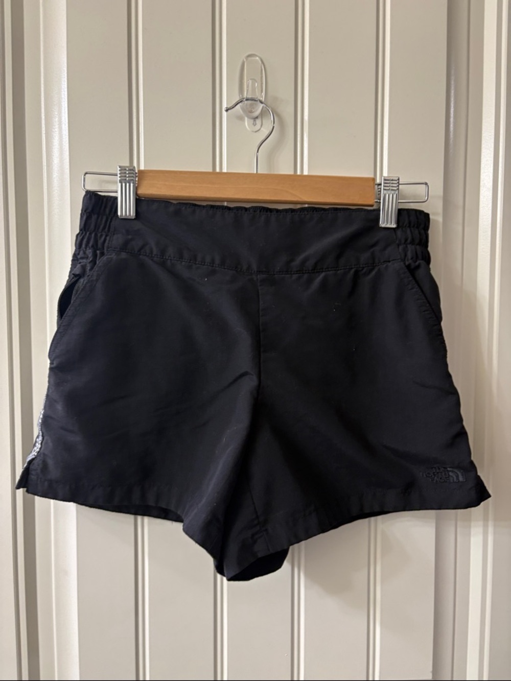 The North Face Women's Black Athletic Shorts with Elastic Waist